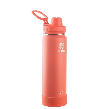 TAKEYA Water Bottle Coral 24Oz 51186